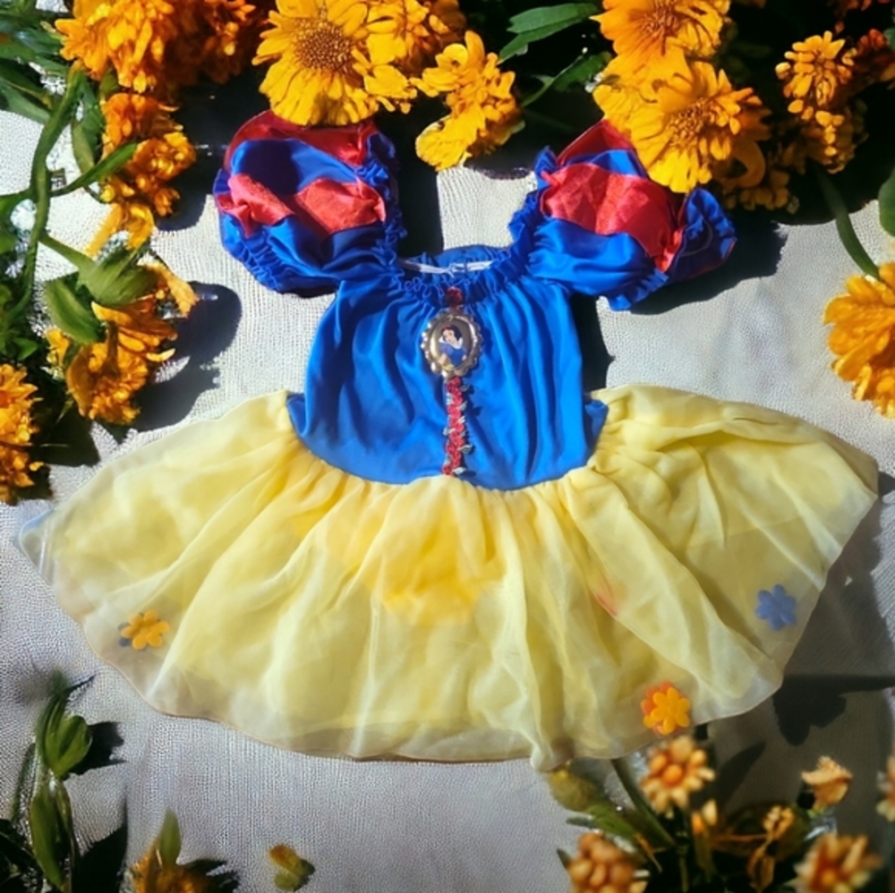 Vtg Disney Girl's Toddler Snow White Theater Princess Costume Halloween 6M-9M
